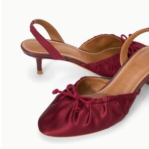 Alba Ballet Slingback ~ Oxblood